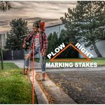 Plow Right Marking Stakes
